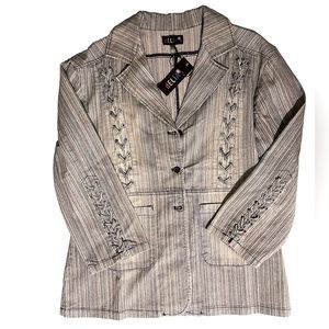 Dolls Kill dELiA*s Plus Sliding Doors Pinstripe
Blazer